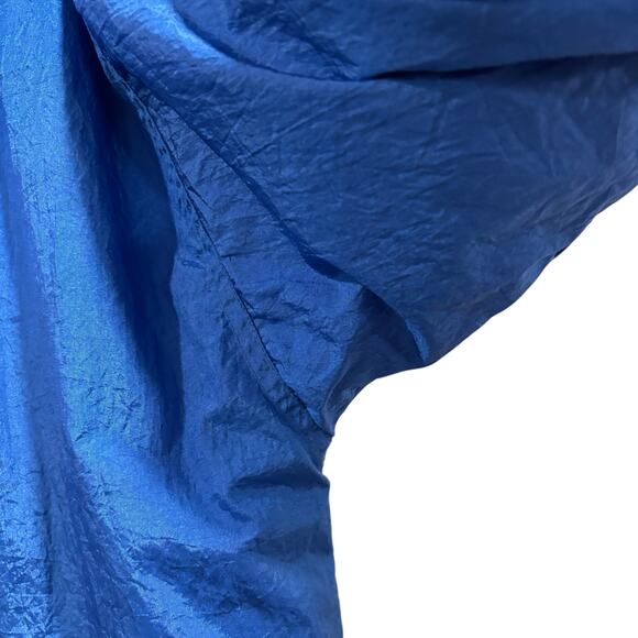 90s Vintage grannycore reversible sweatshirt jacket, gray and blue, Size XL - Picture 14 of 16